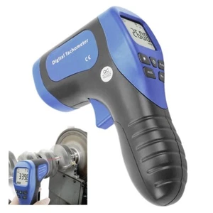 Digitales LCD Tachometer Berühungsloser Digitaler Drehzahlmesser Laser Messgerät - Bild 1 von 12
