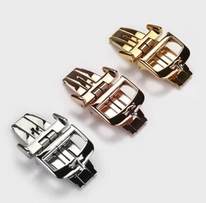 18mm Deployment Stainless Steel Butterfly Clasp Buckle For JLC Watch Band Strap - Picture 1 of 1