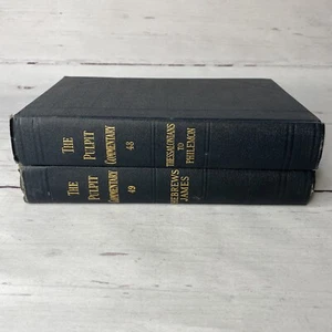 Vtg The Pulpit Commentary THES thru JAMES - VOL 48 & 49 War Time Printing - Picture 1 of 9