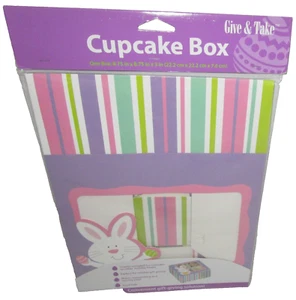 EASTER CUPCAKE BOX w/ WINDOW ~8.75" X 8.75" X 3" - Picture 1 of 1
