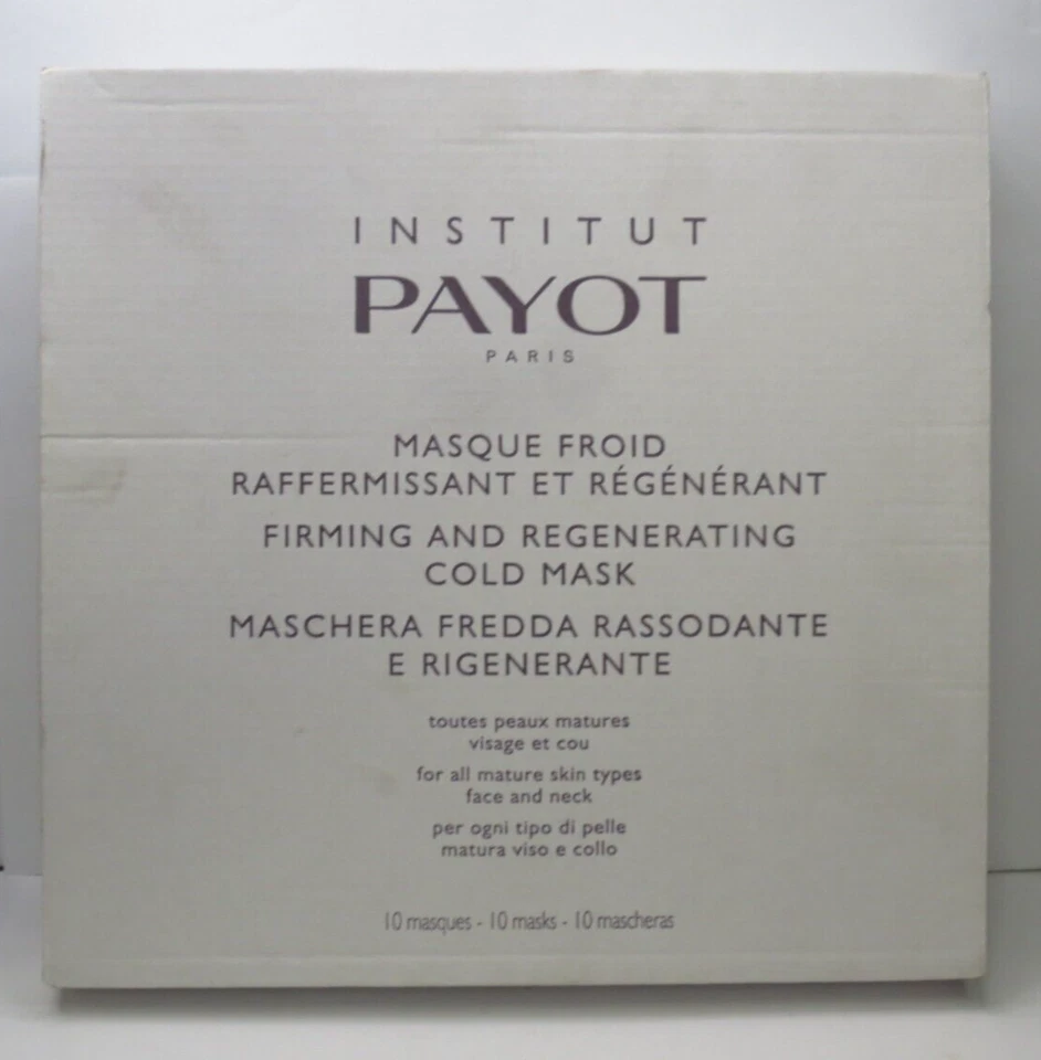 MASCARILLA FRÍA REAFIRMANTE Y REGENERADORA PAYOT 10 MASCARILLAS EN CAJA Foto 1 de 4