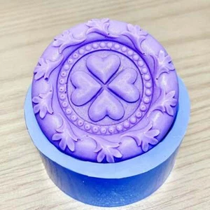 silicone shamrock soap mold 4 leaf clover mould homemade - Picture 1 of 7