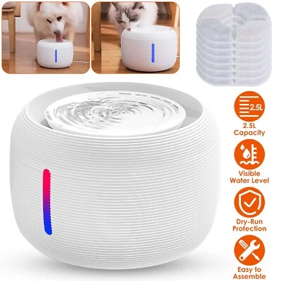 IMOUNTEK Pet Water Fountain Filter Activated Carbon Dog Cat Drinking Feeder Quiet Pump