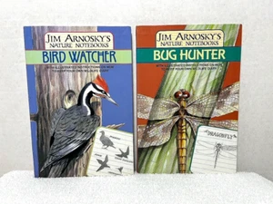 2 Book Lot JIM ARNOSKY NATURE NOTEBOOKS Bird Watcher Bug Hunter Science Diary - Picture 1 of 7