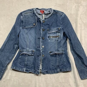 Mossimo Supply Co Denim Jean Jacket Girls Size XL (12/14) - Picture 1 of 14