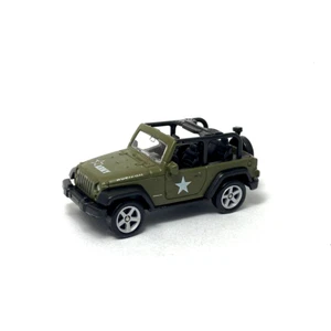 Welly 1:60 1:64 Series Jeep Wrangler Rubicon Military Green ARMY Toy Car 52276 - Picture 1 of 4