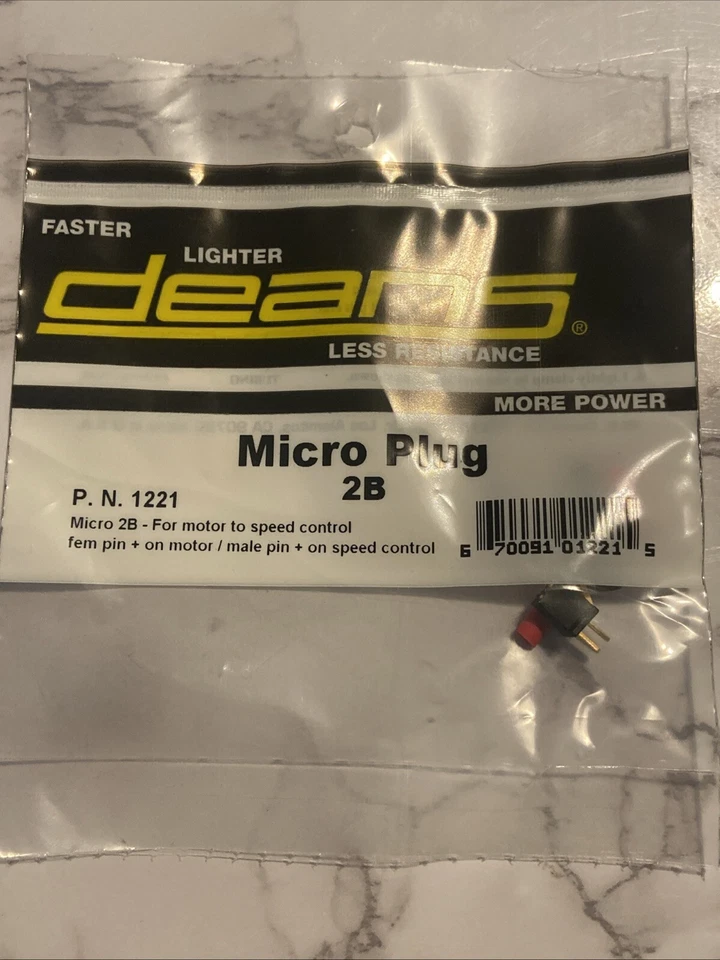 Deans 1221  Micro Plug 2B   NEW NIP - Image 1 of 2