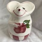 Vintage Laurie Gates Hand Painted Mouse Parmesan Cheese Shaker - Apple