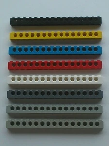 LEGO Technic Brique Brick 1 x 16 Holes Ref 3703 Couleur au choix / Choose color - Zdjęcie 1 z 9
