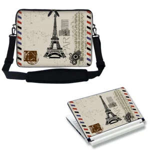Neopren Laptop Computer Tasche mit Schultergurt & passender Haut passend für 15,6" 2907 - Bild 1 von 4