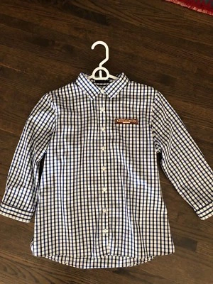 Camisa de algodón Lands End para mujer talla 10 con logotipo de Rancho Del Cielo manga 3/4 Foto 1 de 3