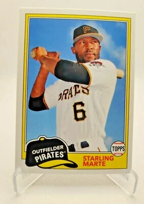 2018 Topps Archives #208 Starling Marte Pittsburgh Pirates - Image 1 of 2