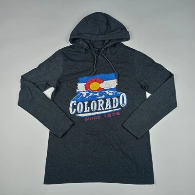 Camisa Pullover Colorado Sudadera con Capucha Manga Larga Bandera Para Mujer Talla Pequeña Foto 1 de 4