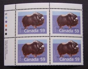 Sc# 1174 i - UL PB MNH - Mammal Definitives 1989 (59¢ Musk Ox) - 14.4 x 13.8