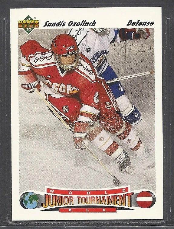 1991-92 Upper Deck Hockey - Rookie - #661 - Sandis Ozolinch - USSR - Image 1 of 1