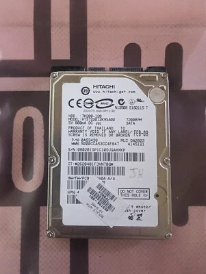 Hitachi HTS722012K9SA00 120GB HD 2.5" 7200 RPM - Used - Image 1 of 3