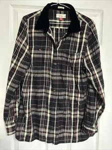 Camisa Falmer Heritage Cuadros Roja Y Negra Talla 16 Cuello Terciopelo Damas - Imagen 1 de 5