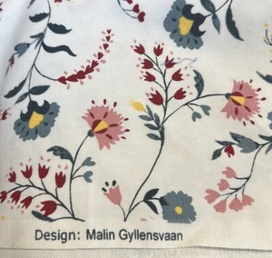 Ikea KALKBRAKEN Fabric for Curtains Cushions Tablecloth Floral Print - Picture 1 of 2