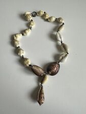 Antique Cowrie Shell Beads Necklace 