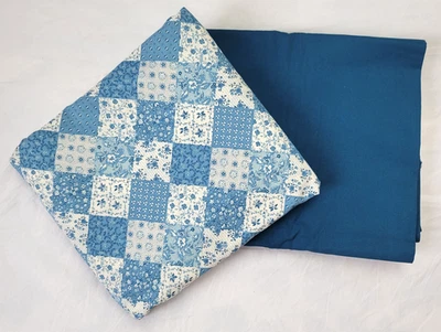 Tela de retazos azul Concord de colección tela lisa a juego acolchado Joan Kessler Foto 1 de 4