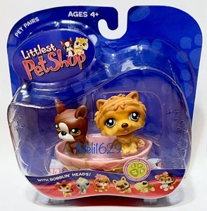 Littlest Pet Shop Pet Pairs #117 Chow Chow Dog & #118 Boxer - Picture 1 of 5