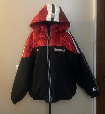 Chaqueta de inicio Tampa Bay Buccaneers vintage con capucha y aislamiento XL. Foto 1 de 4