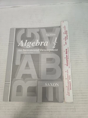 Saxon Algebra 1/2: An Incremental Development Test Forms FREE SHIPPING - Image 1 of 4
