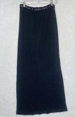 Falda mediana Hard Tail Forever falda ajustada informal campamento negra Foto 1 de 4