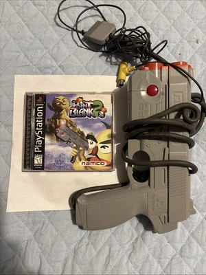 PlayStation Point Blank 2 And Namco Gun With Manual In Working Condition - Image 1 of 3
