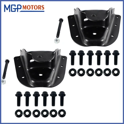 Kit de soporte de grillete de suspensión de resorte de hoja trasera de 2 piezas para camioneta Chevy GMC 1994-00 Foto 1 de 3