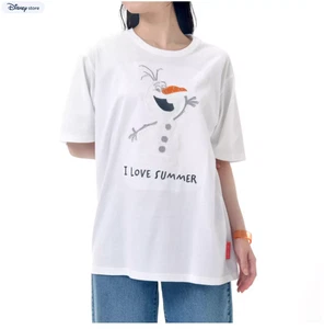 Disney Store japan Olaf Short Sleeve T-Shirt White MY PAL OLAF - Picture 1 of 5