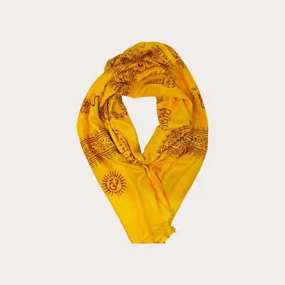 Xale de algodão OM meditação e ioga - Imagem 1 de 4