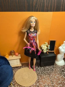 Vintage Barbie Outfit - Fashionista Dress + Wristlet, Shoes, Hanger - Picture 1 of 20