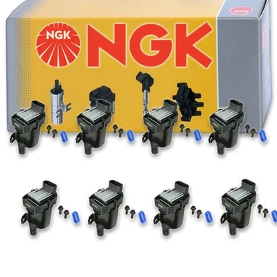 8 pcs NGK Ignition Coil for 2003-2004 GMC Envoy XL 5.3L V8 - Spark Plug Tune xh - Image 1 of 4