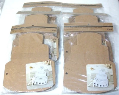 6 Pack Recollections Tiered Wedding Cake Chipboard Albums 7pc Mixed Media  NEW - Изображение 1 из 4