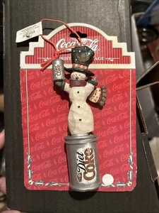 1997 KURT S. ADLER DIET COKE Schneemann WEIHNACHTSSCHMUCK Weihnachtsdorf - Bild 1 von 4