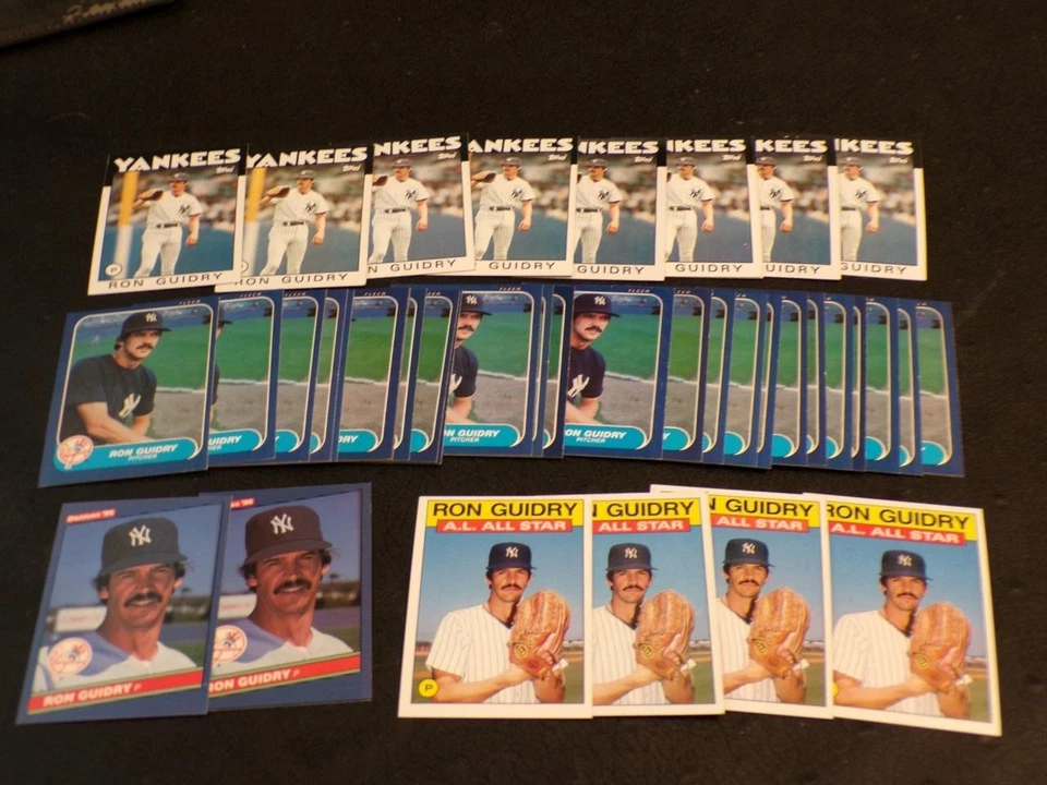 Donruss-Fleer-Topps 1986 ¡Lote de 40 tarjetas RON GUIDRY! ¡YANKEES! Foto 1 de 1