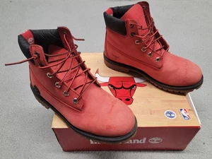 Chicago Bulls Timberland Stiefel Jungen 7 rot schwarz NBA Basketball Primaloft Winter - Bild 1 von 15