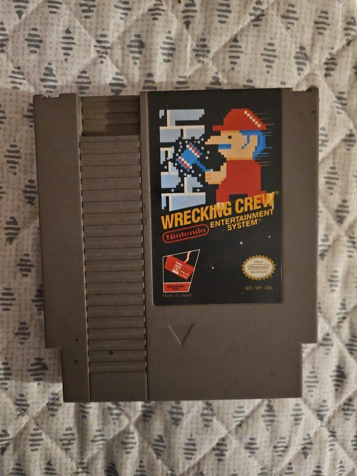 Nintendo NES WRECKING CREW Game Authentic Cartridge Only TESTED WORKS - Image 1 of 1