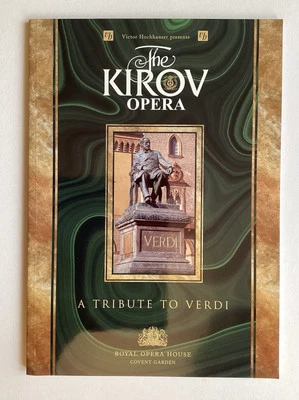 The Kirov Opera - Tribute To Verdi - ROH London Colour Brochure Programme 2001 - Image 1 of 4