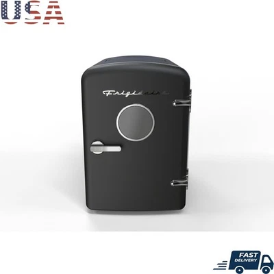 Retro Mini Cooler Portable Fridge Snacks Skincare Drinks 12V AC Adapter New - Image 1 of 4