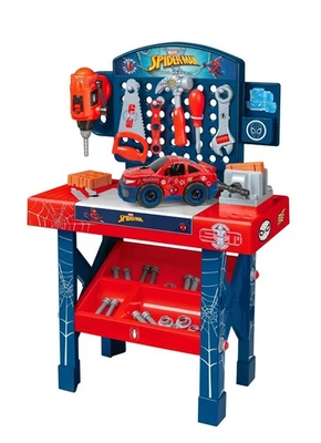 SpiderMan Herramienta Juguete Banco Juego con Desmontable Coche (84 Piezas) NUEVO Foto 1 de 4