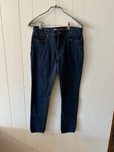 Express 6 Regular Women’s Mid Rise Legging Jeans Dark Denim Stretch - Picture 1 of 11