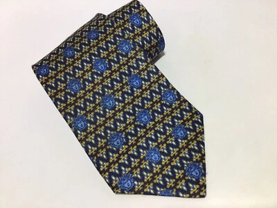 Gravata de seda VERSACE azul MEDUSA / NOVA - Imagem 1 de 4