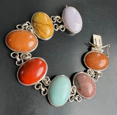 PULSERA WHITNEY KELLY PLATA DE LEY 925 Y PIEDRAS PRECIOSAS SURTIDAS Foto 1 de 4