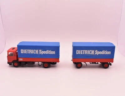 modellino camion scala 1:87 Kibri H0. 10262 MAN treno rimorchio telone Dietrich - Immagine 1 di 4
