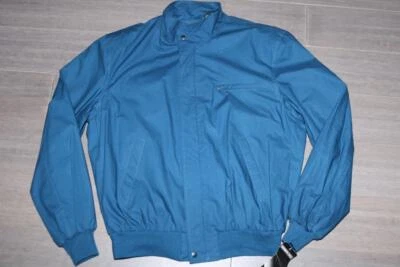 VINTAGE 80s MEMBERS ONLY MENS BLUE RACER JACKET BOMBER EUROPE CRAFT SIZE 42 NEW! - Image 1 of 4