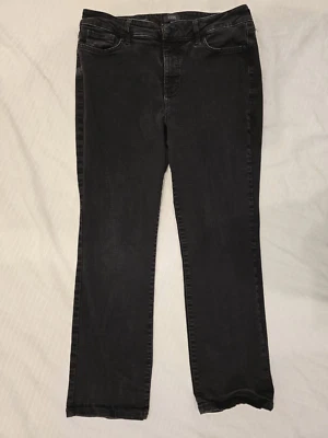 Womens 14P NYDJ Not Your Daughter's jeans: Marilyn Straight fit, Black wash - Image 1 of 4