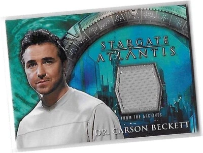 Stargate Atlantis Season 1 - "Dr Carson Beckett" Costume Card - 2005 - Image 1 of 3