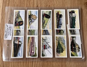 Vintage 1954 World Locomotives Mornflake Oats Morning Foods Cards Set
